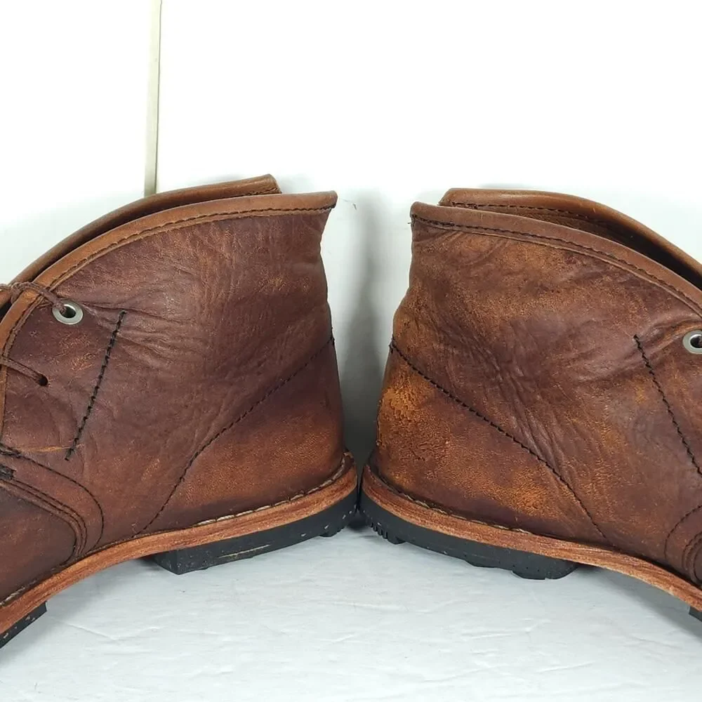 Timberland Boot Co. Men's Wodehouse US10 Brown Leather LaceUp Chukka Ankle Boots